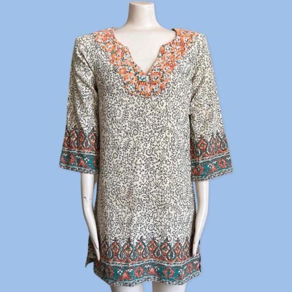 LUCKY BRAND BOHO INDIE SUMMER DRESS - Picture 1 of 4